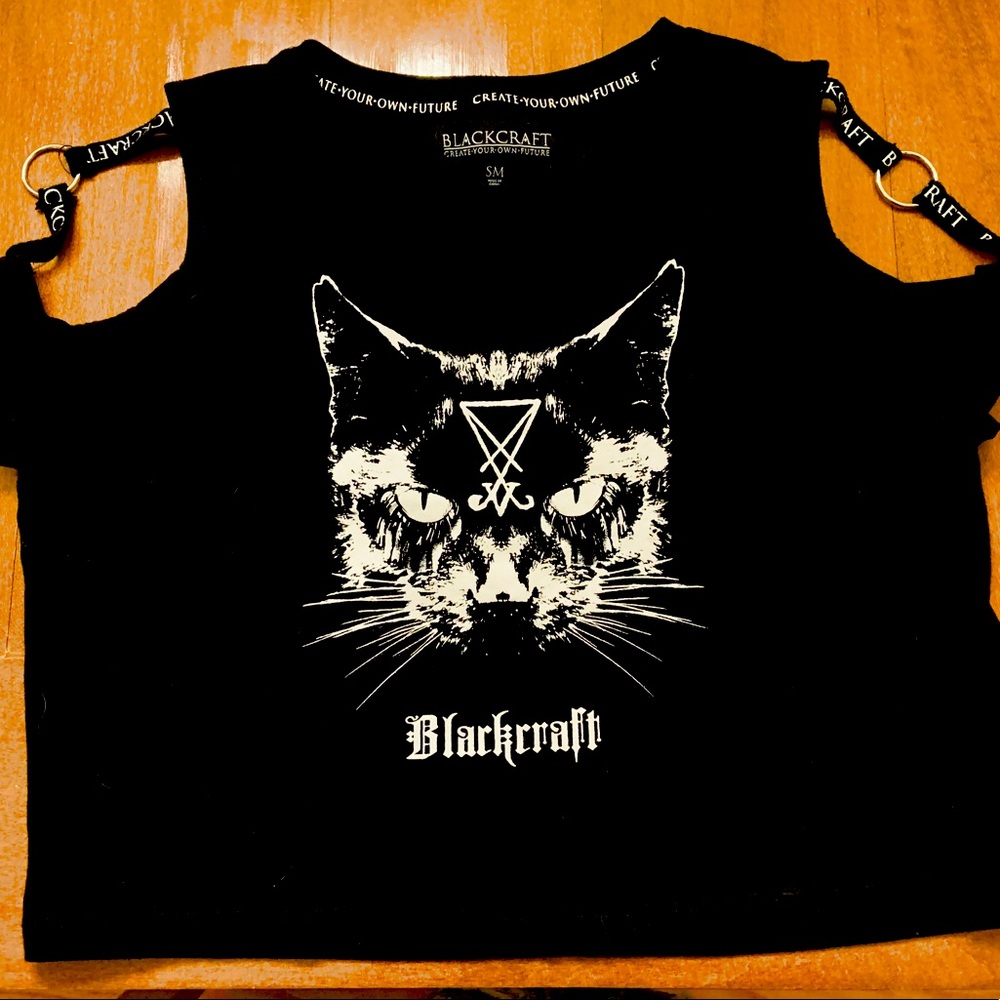 BlackCraft Cult Lucifer the Cat Crop Top